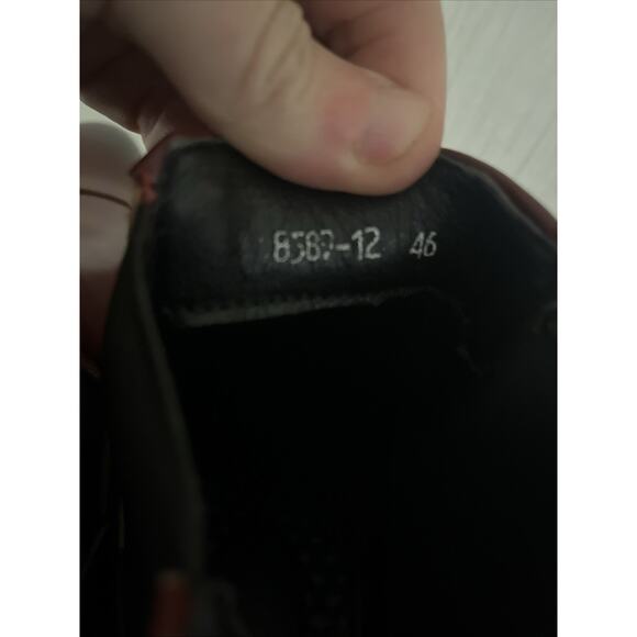 Men\'s Pointed Toe Pull Chelsea Ankle Boots Leather High Top Dress Shoes Size 46 main image 5